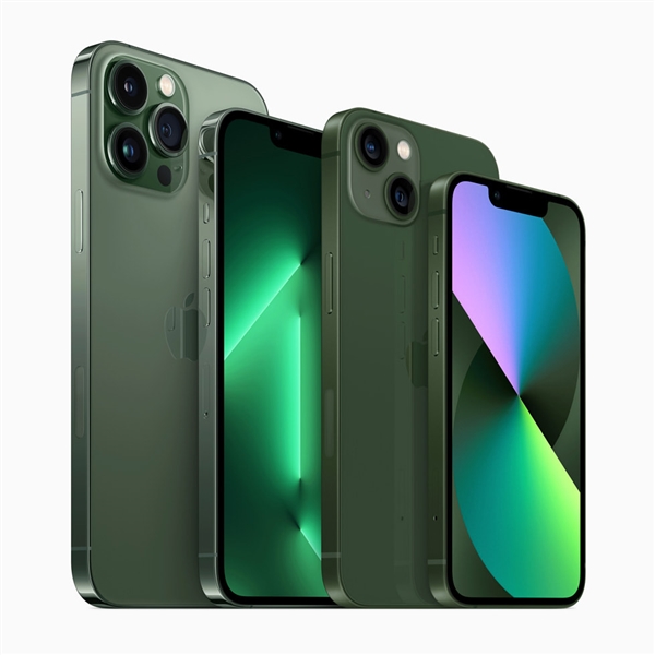 iPhone 13系列新增蒼嶺綠：7999元起！蘋果正全力生產