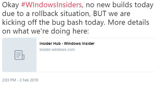 今天無Windows 10 RS4新版推送，Bug大掃除繼續(xù)