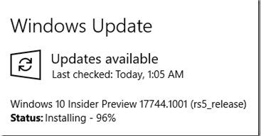 使用Timeline時(shí)應(yīng)用崩潰可修復(fù)，Windows 10 Build 17744發(fā)布