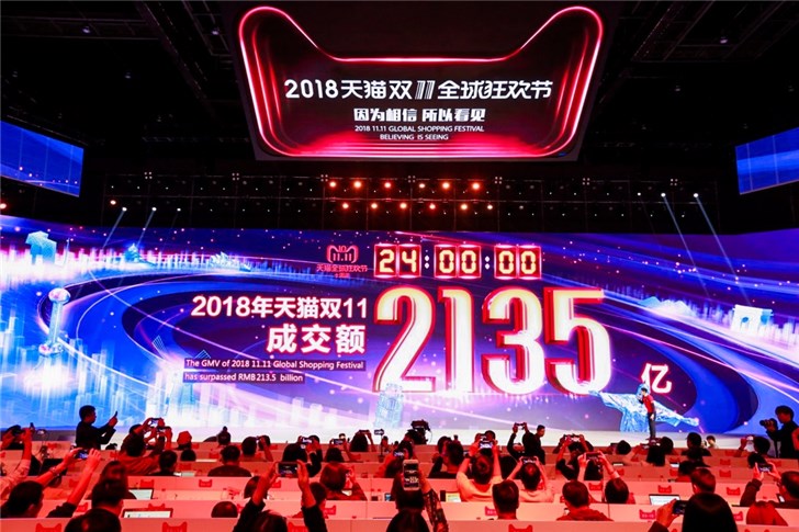 十年天貓雙11完美收官，成交額2135億！