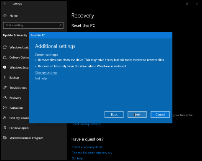 Windows 10 19H1新版18312推送：預(yù)留存儲上線、重置UI調(diào)整